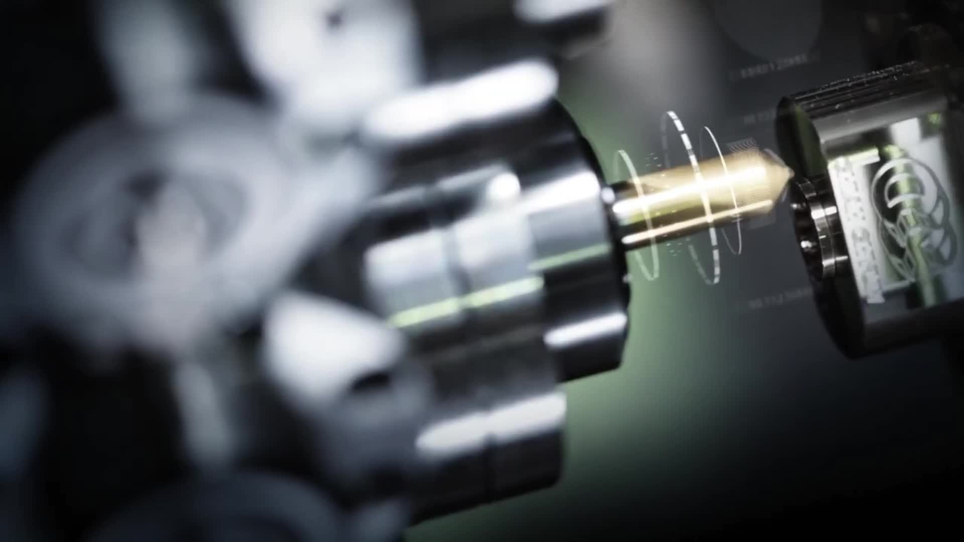 Close-up of CNC machining from the existing A-Mar video